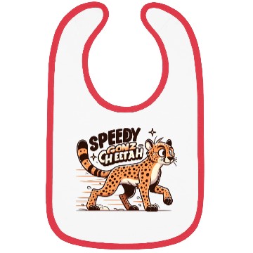 Discover Cheetah: Speedy GonzCheetah Bibs