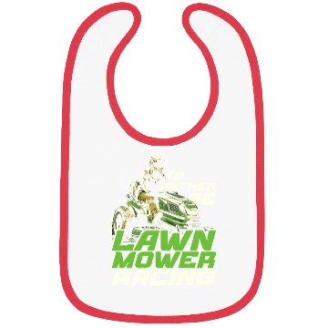 Discover I'd Rather Be Lawn Mower Racing Lawnmower Bibs