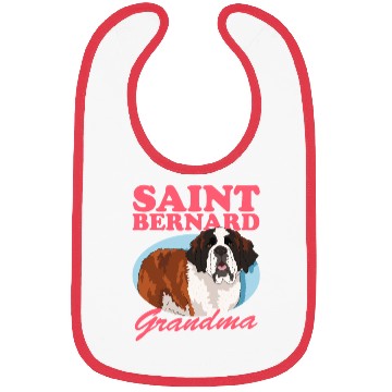 Discover St. Bernhard Dog Saint Bernard Grandma Bibs