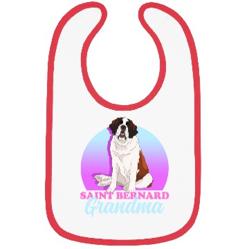 Discover St. Bernhard Dog Saint Bernard Grandma Bibs
