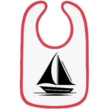 Discover Small Sailing Boat With Set Sails Bibs