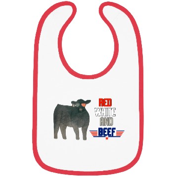 Discover Red White And Beef Bibs