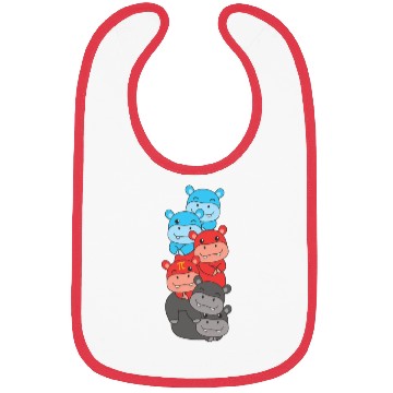 Discover Polyamory Flag Pride Lgbtq Cute Hippo Bibs