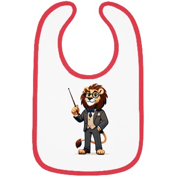 Discover Cute Lion Teacher Bibs