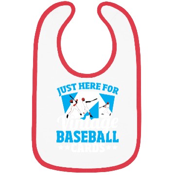 Discover Just Here For Vintage Baseball Cards Baseball Bibs