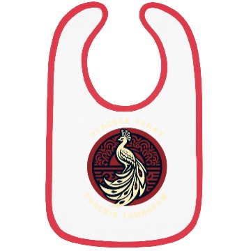 Discover Peacock Today Phoenix Tomorrow Chinese Mythtical Bibs