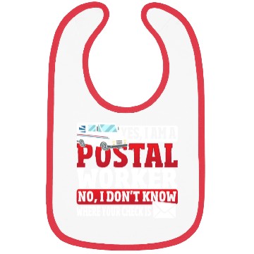 Discover Yes, I Am A Postal Worker Postal Worker Mailman Bibs