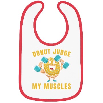 Discover Fitness Donut Funny Donut Gym Bibs