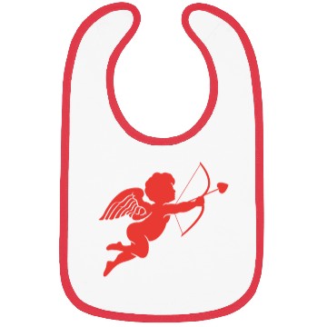 Discover A cupid angel with a bow and arrow Bibs