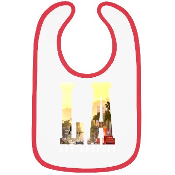 Discover Los Angeles California LA Gift Bibs