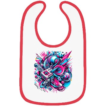 Discover Neon Gamer's Paradise Bibs