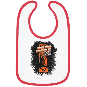 Discover Hard work beats talent Bibs