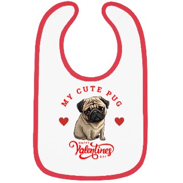 Discover My Cute Pug Bibs
