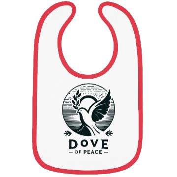 Discover Serene Sunrise: Dove of Peace Bibs