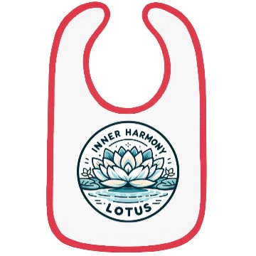 Discover Inner Harmony Lotus - Serene Water & Flower Design Bibs