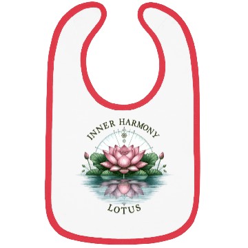 Discover Inner Harmony Lotus - Serene Water & Flower Design Bibs