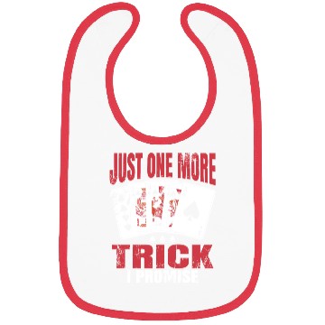 Discover Just One More Trick Bridge Player Bibs