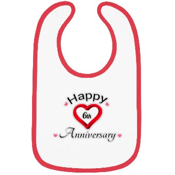 Discover anniversary 6th Bibs