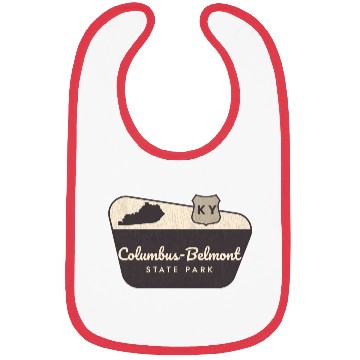 Discover Columbus-Belmont State Park Kentucky Welcome Sign Bibs