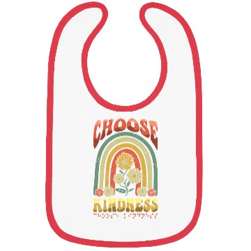 Discover Choose Kindness Braille Alphabet Braille Retro Bibs