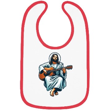 Discover Jesus Playing Guitar Bibs