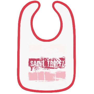 Discover Saint Tropez Vacation Souvenir Abstract Artistic Bibs