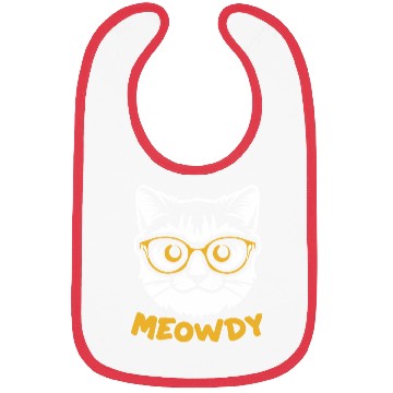 Discover Meowdy Funny Kitty Michigan Gift Bibs
