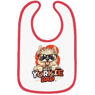 Discover Best Yorkie Dad Ever Bibs