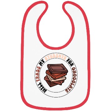 Discover Will Trade Students For Chocolate funny teacher Bibs
