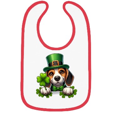 Discover St. Patrick's Day Beagle Bibs