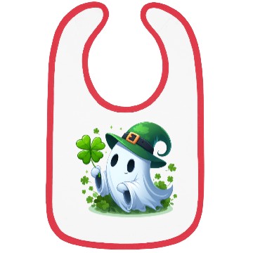Discover St. Patrick's Day Ghostly Charm Bibs