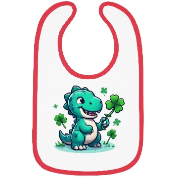 Discover St. Patrick's Day Dino Bibs