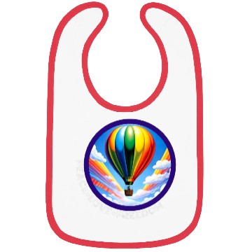 Discover Peace Love Freedom Ballon Bibs