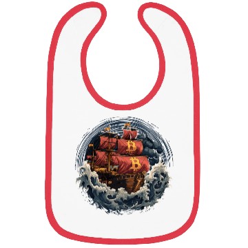Discover Bitcoin Ship Bibs