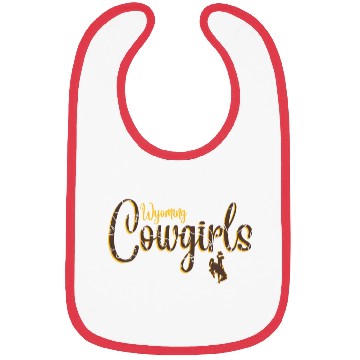 Discover Wyoming Cow 'S Floral Script Bibs