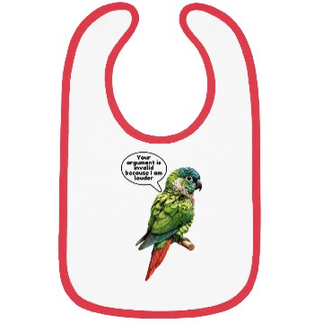Discover Green Cheek Conure Meme Funny Conure Parrot Bibs