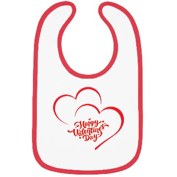 Discover Happy Valentine's Day" Bibs