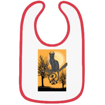 Discover Cat Full Moon Cat Parent Gift Bibs