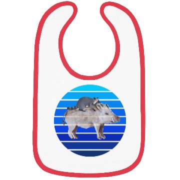 Discover boar raccoon Bibs