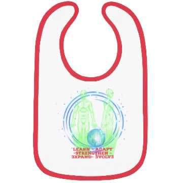 Discover 5 Steps to Growth (Evolution) Red Bibs