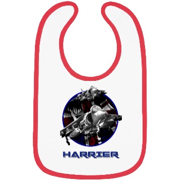 Discover Harrier Jump Jet Royal Air Force Fighterjet Bibs