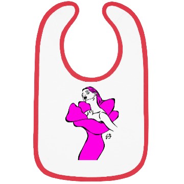 Discover Flower Girl Pink Bibs