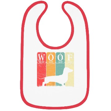 Discover Dachshund Dog Periodic Table Elements Dog Lover Bibs