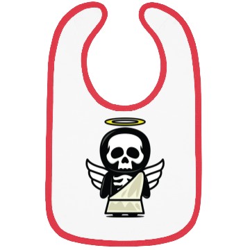 Discover Funny angel skull halloween costume Bibs