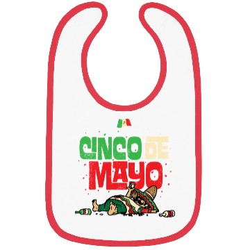 Discover Cinco De Mayo May 5 Drunk Mexican Flag Bibs