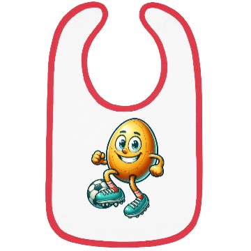 Discover Easter egg football design, footballer Easter Bibs