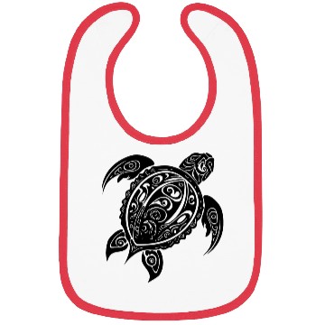 Discover Vintage Abstract Wild Tattoo Turtle Bibs