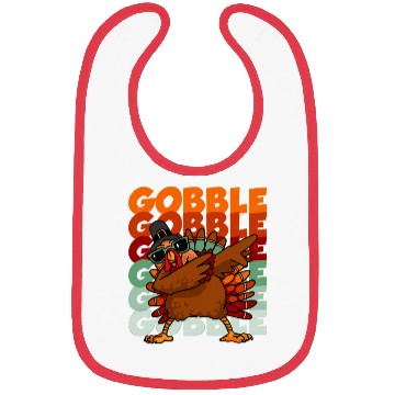 Discover Dabbing Turkey Bibs Thanksgiving Gobble