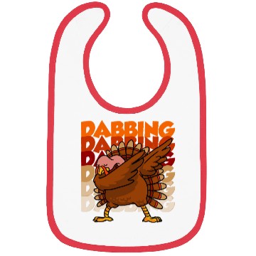 Discover Dabbing Turkey Bibs Thanksgiving