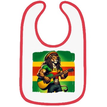 Discover Jamaica lion reggae music Bibs